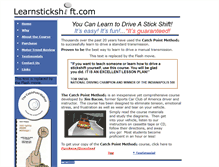 Tablet Screenshot of learnstickshift.com